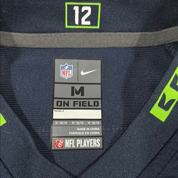 Nike Blue and Green Seahawks Jersey - Picture 2 of 6